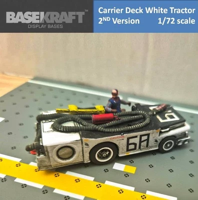 Basekraft 1/72 US Navy aircraft-carrier flight deck white tractor 2nd Edition - Image 1 of 4