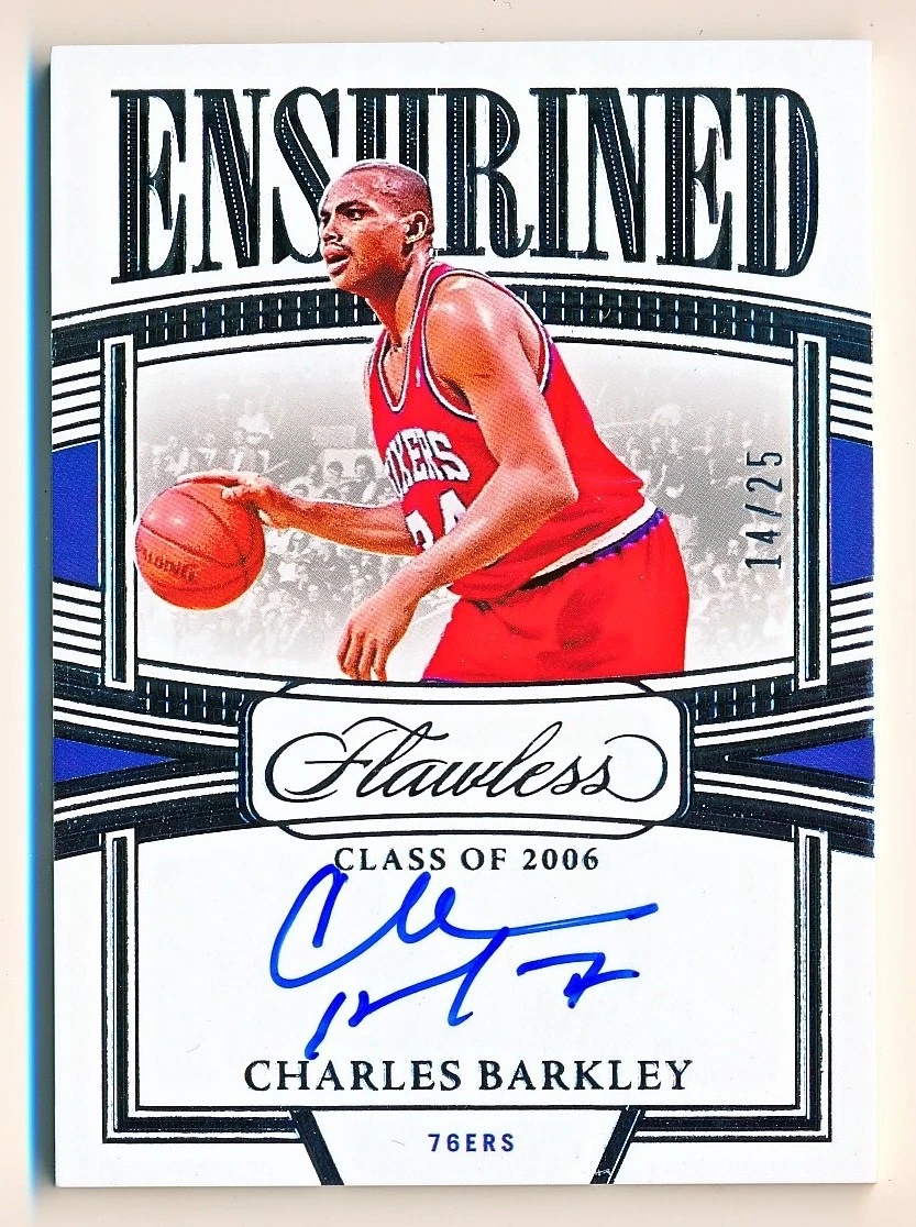Charles Barkley Autographed Basketball Original Trading Cards