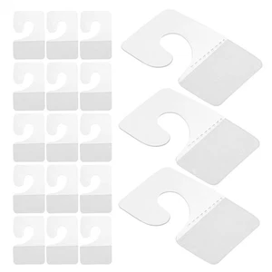  350 Pcs Hanging Sticky Tabs Plastic Adhesive Hooks Tags for Pegboard - Picture 1 of 20