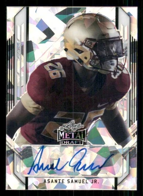 2021 Leaf Metal Draft Crystals #ASJ Asante Samuel Jr. /50 - Image 1 of 2
