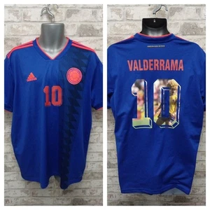 Adidas Colombia Away Shirt size UK XL ,10 Valderrama , Very Good Condition - Picture 1 of 17