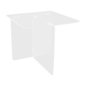 Acrylic Coffee Table Clear Acrylic End Side Table For Living Room 19.7x19.7x18" - Picture 1 of 14