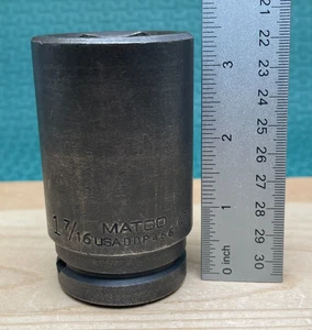 Matco Tools 3/4" DRIVE 1-7/16" DDP 466 SAE 6 Point Deep Impact Socket - Foto 1 di 6