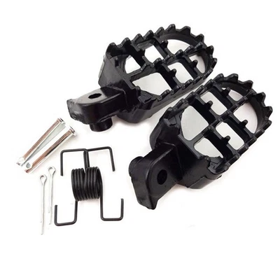 For Motorbike Footrests Pedals Foot Pegs Black Aluminium Pedal Pad High Quality - Image 1 of 4