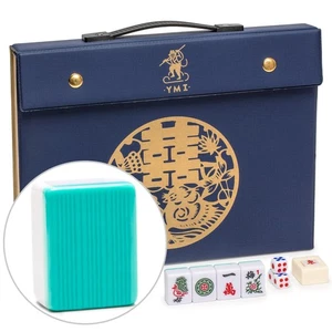 Chinesisches Mahjong Set, "Himmlischer Opal" mit 146 mittleren Spielsteinen - Bild 1 von 18