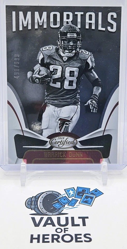 Warrick Dunn Atlanta Falcons Panini Certified Immortals #111 /999 2018 - Image 1 of 3