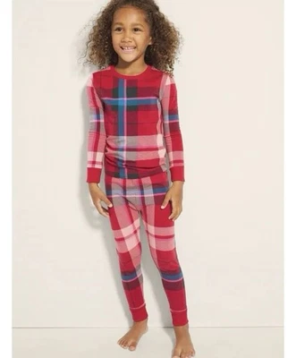 NEW Girls 10 Soma Family Pajama Set Snuggle Up Red Plaid $39 - Image 1 of 4