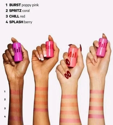 4 Pcs Milk Jelly Tint Blush Tint 3in1  Milk Jelly Cheek Blush Long Lasting Tint - Image 1 of 4