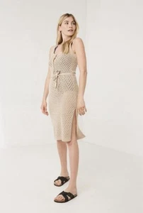 FatFace Strappy Knitted Beach Dress - Womens Size 12 - Picture 1 of 5