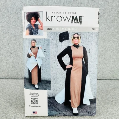 Know Me 2098 Plus Size Color Block Dress and Puffer Vest Misses XS XXL Pattern - Image 1 of 4