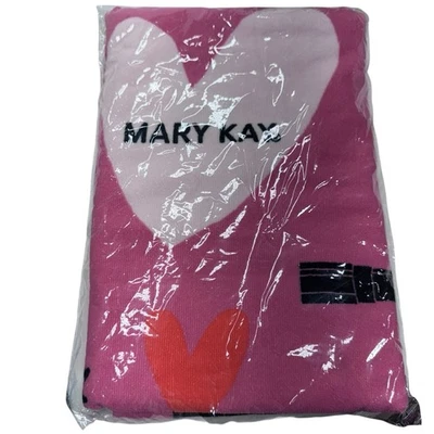 Mary Kay Pink Hearts Makeup Special Edition Beach Bath Towel 30” x 60” NEW - Image 1 of 2