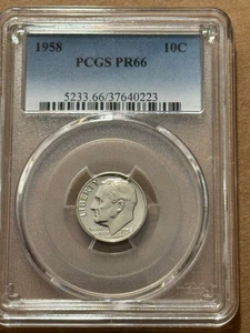 1958 PP Roosevelt Dime PCGS PR66 - Bild 1 von 2