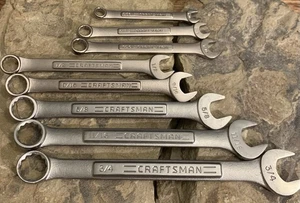 Craftsman Wrench Set. Inches. Not Complete. 8 Total. Used - Picture 1 of 7