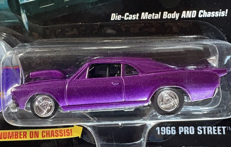 Johnny Lightning Hot Rods 66 GTO Pro Street edición limitada de 1997 púrpura  Foto 1 de 4