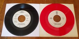 Garth Brooks Set of 2 PROMO 45s Unanswered Prayers / Learning To Live Again - Picture 1 of 2