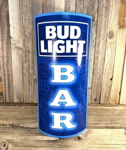 Bud Light Beer 17" Rolled Form Metal Aluminum Sign Garage Bar New - Picture 1 of 4