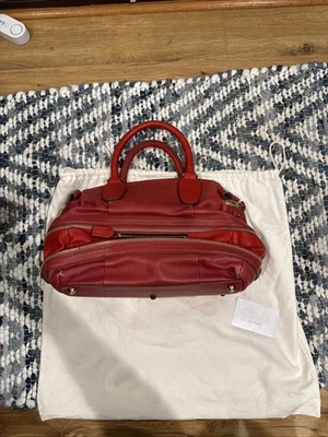 Chloe  Two Tone Red Leather Andy Expandable Satchel With Original Dust Bag - Image 1 of 4
