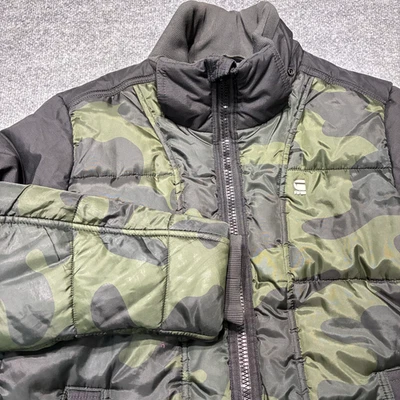 G-Star Raw Jacket Men’s Sz.Large Camouflaged Expedition Puffer Outdoor Camping - Image 1 of 4