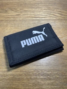 Puma Herren Geldbörse schwarz Canvas dreifach faltbar - Bild 1 von 8