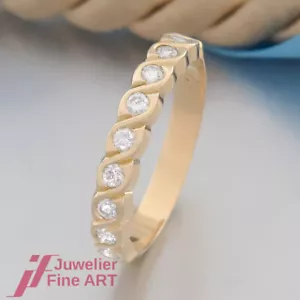 Christian Bauer Brillant-Ring mit 9 Brillanten ges. 0,36ct - 18K/750 Gelbgold - Bild 1 von 6
