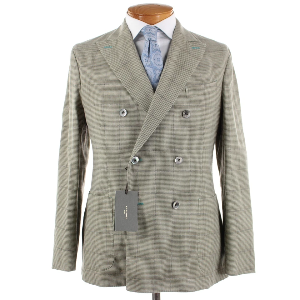 Boglioli новый с Ярлыками двубортный Sport пальто / K куртка размер 50R (40R США) в зеленый - Изображение 1 из 4