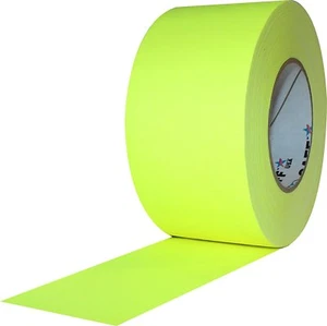 Pro Gaff Fluorescent Yellow Gaffers Tape 3" x 50 yard Roll (Pack of 16) - Picture 1 of 1