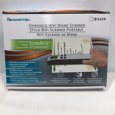 Pandigital Handheld Wifi Wand Scanner S8X1102BE, Blue, 8.5x14 - Image 1 of 4