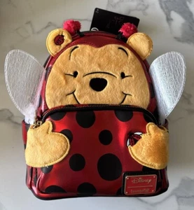 Loungefly Disney Winnie The Pooh Lady Bug Cosplay Mini Backpack Bag Wings NEW - Picture 1 of 14