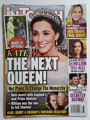 KATE: The Next Queen!; Harry & Meghan; Monarchy; InTouch magazine: Aug 19, 2019 - Image 1 of 2