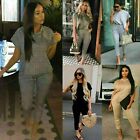 Ladies Womens Short Sleeve Boxy Lounge Wear Tracksuit Set Casual Comfy Two Piece