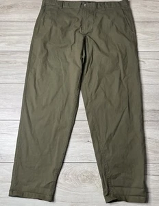 FW Bridge Mens Green Tapered Chino Pants W38 L32 - Picture 1 of 3