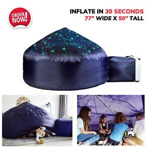 6.5ft Inflatable Air Fort Polyester Building Play Tent for Kids Gift Living Room