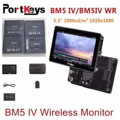 PortKeys BM5IV WR 5.5inch 4K Touch-Screen Wireless Camera Control Video Monitor  - Image 1 of 4