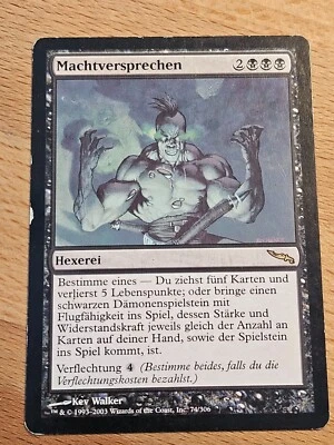 Promise of Power●Mirrodin●MTG●2003●RARE●GERMAN●MP●C329 - Image 1 of 2
