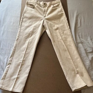Vintage 90s Big Mac Off-White Denim Work Jeans Size 38x32 - Picture 1 of 17