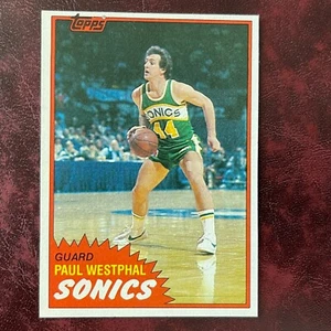 Juego Topps 1981-82 Paul Westphal #W101 Sonics - casi nuevo/como nuevo+ *alta calidad* venta - Imagen 1 de 2