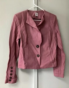 CABI #3550 Pink Applaud Jacket Blazer Size 8 Button Front Women’s - Picture 1 of 20