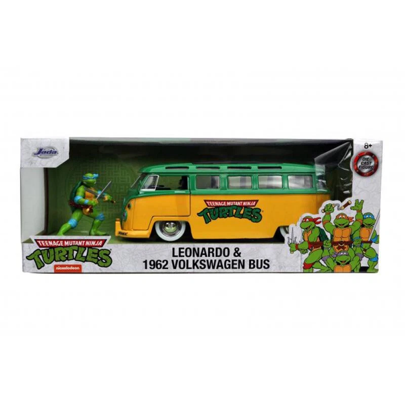 Jada Turtles Leonardo 1962 VW Bus 1/24 Modellauto Neu - Bild 1 von 1