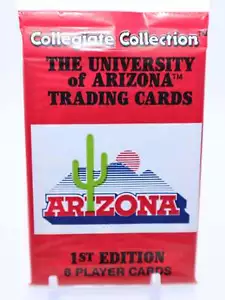 Collezione Collegiale 1990 Arizona Wild Cats Sports Cards Pack (8 carte - Foto 1 di 3