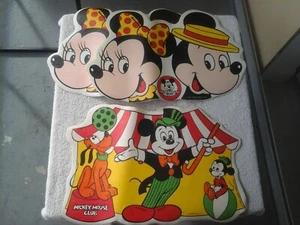3 Vtg 1960's Walt Disney Productions Mickey Mouse Club Placemats Set - Ullman Co - Picture 1 of 6