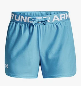 Under Armour Girls' Play Up Solid Shorts - Youth XL- Blue Frise- NWT - Picture 1 of 3
