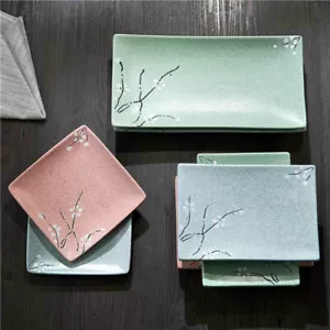 Keramik Geschirr Geschirr Set japanische Sushi Square Dining Plate Saucer Dish - Bild 1 von 22