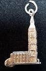 Hallmarked silver bracelet charm St Elizabeth Tower Big Ben jump ring gift boxed