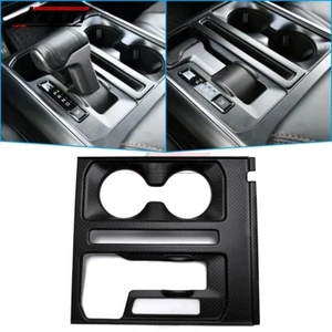 Matte Carbon Console Gear Shifter Panel For Ford F-150 King Ranch Raptor 2021-24 - Picture 1 of 10