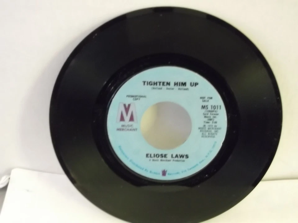 Eliose Laws,Music Merchant 101,"Tighten Him Up",US,7" 45,funk ,PROMO,1972,Mint - Image 1 of 1