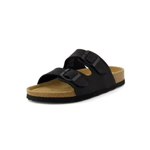 CUSHIONAIRE Lane Cork Footbed Sandals Women’s 7 M US Double Buckle Slip-On - Picture 1 of 9