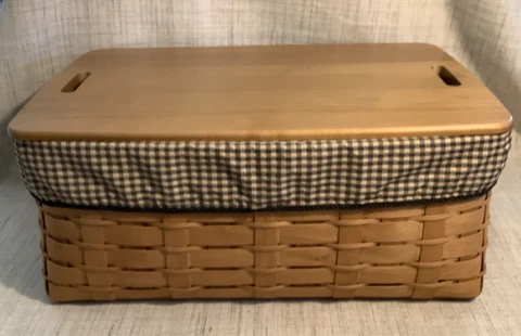 Longaberger 2008 Sort & Store, Large Rectangle Basket Combo - Warm Brown Cover