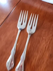 Oneida Mansfield 2er Set Salatgabeln glänzend Deluxe Edelstahl - Bild 1 von 4