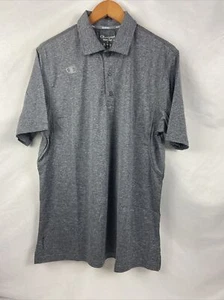 Champion Grey Vapor Collared Polo Powertrain Mens Size M  - Picture 1 of 12