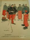 1905 Original Print Humour Au régiment Le Médecin Major mal à la tête réculottez